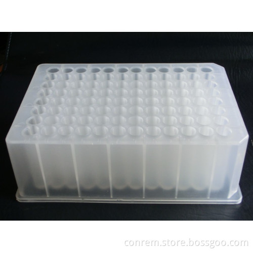 96 well round hole deep well plate manufacturer 1.2ml